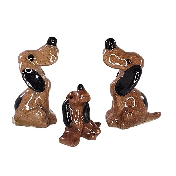 Hagen Renaker Mini Hound Dog Mama Puppy Miniature Figurine Family Beagle *Chip* - Picture 1 of 8